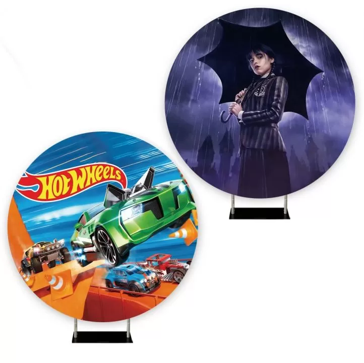 Fotosienelė, dvipusė, HOT WHEELS + WEDNESDAY