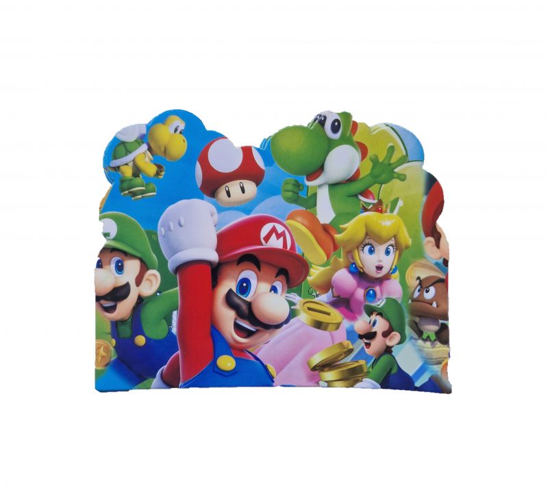Gimtadienio kvietimai, SUPER MARIO 2, 10 vnt.