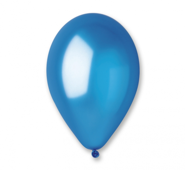 Perlamutrinis balionas, 30 cm, mėlynas