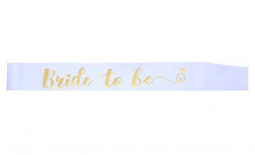 Juosta, BRIDE TO BE, 10x160 cm, 1 vnt.