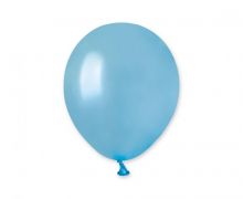 Balionai lateksiniai, perlamutriniai, MINI, 13 cm, žydri, 100 vnt.