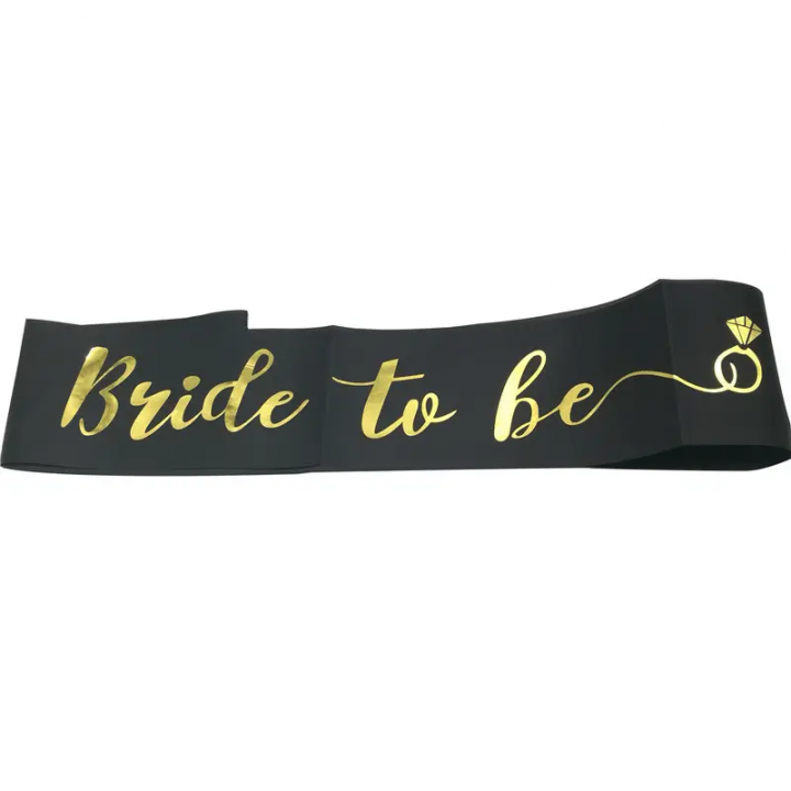 Juosta, BRIDE TO BE, 10x160 cm, 1 vnt.