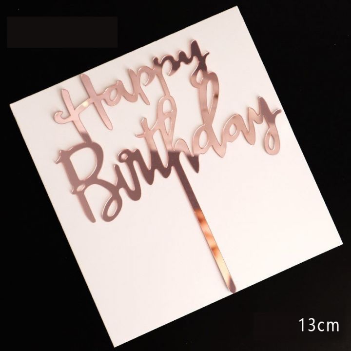Torto dekoracija, HAPPY BIRTHDAY, 1 vnt.