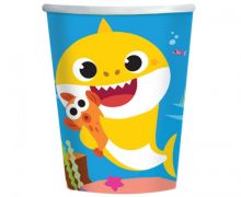 Vienkartiniai puodeliai, BABY SHARK, 8 vnt.