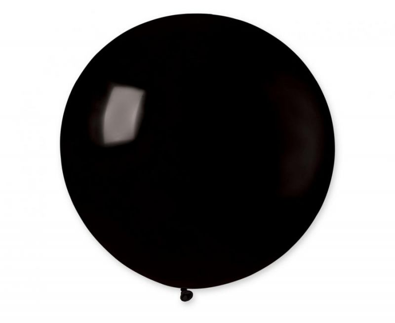 Didelis BUBBLE balionas, 75 cm, juodas