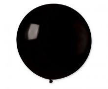 Didelis BUBBLE balionas, 80 cm, juodas