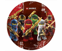 Vienkartinės lėkštutės, LEGO NINJAGO, 23 cm, 8 vnt.