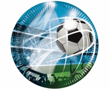 Vienkartinės lėkštutės, FUTBOLAS, 23 cm, 8 vnt.