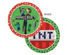 Vienkartinės lėkštutės, MINECRAFT, 23 cm, 8 vnt.