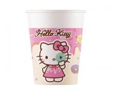 Vienkartiniai puodeliai, HELLO KITTY, 8 vnt.