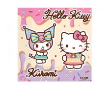 Vienkartinės servetėlės, HELLO KITTY, 33x33 cm, 20 vnt.