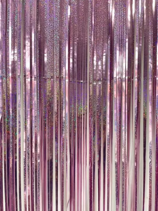 Dekoracija, LIETUTIS, ROŽINIS, holografinis, 100x200 cm, 1 vnt.
