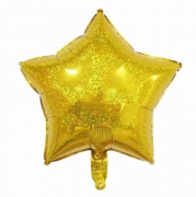 Balionas folinis, ŽVAIGŽDUTĖ, holografinis, 45 cm, 1 vnt.