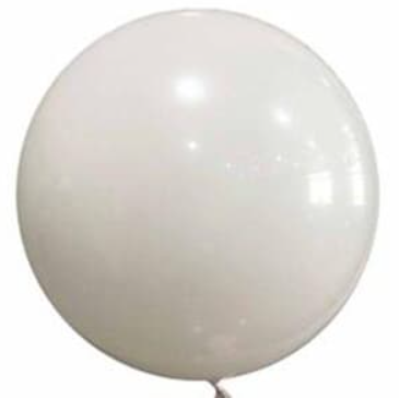 Baltas BUBBLE (BOBO) balionas, 46 cm