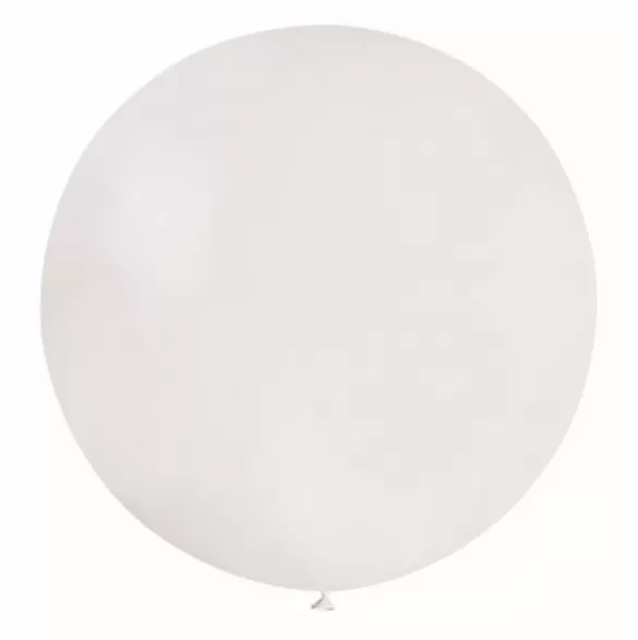 Didelis BUBBLE balionas, 80 cm, baltas