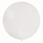 Didelis BUBBLE balionas, 80 cm, baltas