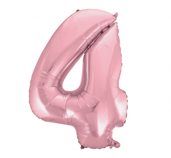 Balionas folinis, SKAIČIUS 4, 85 cm, rožinis, 1 vnt.