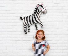 Balionas folinis, ZEBRAS, 80x78 cm, 1 vnt.