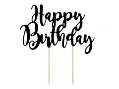 Torto dekoracija, HAPPY BIRTHDAY, 22 cm, 1 vnt.
