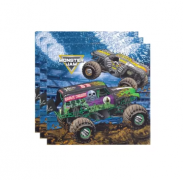 Vienkartinės servetėlės, MONSTER TRUCK, 33x33 cm, 20 vnt.