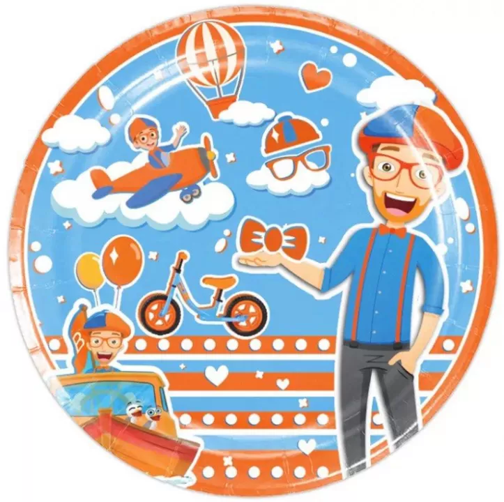 Vienkartinės lėkštutės, BLIPPI, 23 cm, 10 vnt.