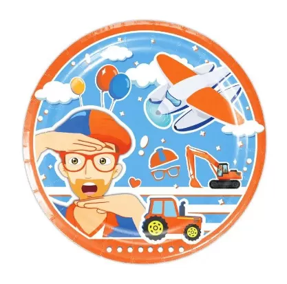 Vienkartinės lėkštutės, BLIPPI, 18 cm, 10 vnt.