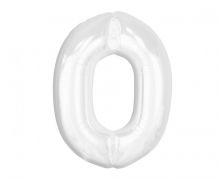 Balionas folinis, SKAIČIUS 0, 85 cm, BALTAS, 1 vnt.