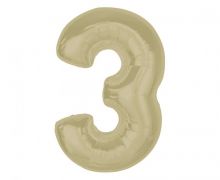 Balionas folinis, SKAIČIUS 3, 92 cm, matinė latte sp., 1 vnt.