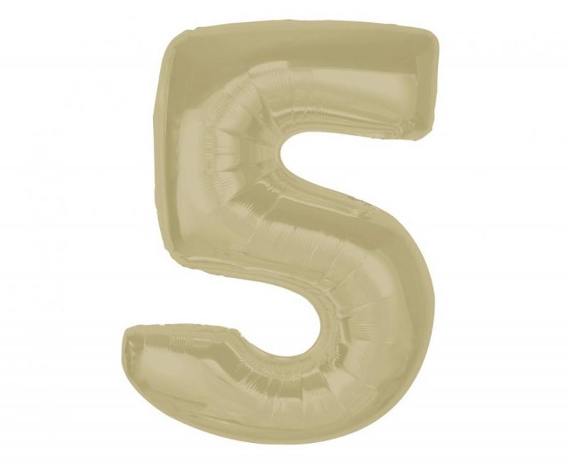 Balionas folinis, SKAIČIUS 5, 92 cm, matinė latte sp., 1 vnt.