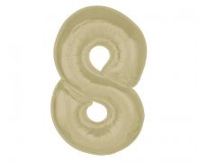 Balionas folinis, SKAIČIUS 8, 92 cm, matinė latte sp., 1 vnt.