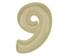 Balionas folinis, SKAIČIUS 9, 92 cm, matinė latte sp., 1 vnt.