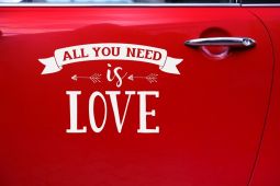 Lipdukų rinkinys, ALL YOU NEED IS LOVE, 46x31 cm, 1 vnt.