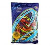 Modeliavimo balionai, SPALVOTI, D4, PARTY MIX, 100 vnt.