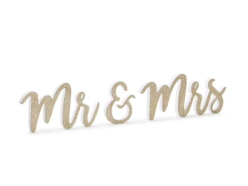 Stalo dekoracija, MR&MRS, 50x10 cm, 1 vnt.