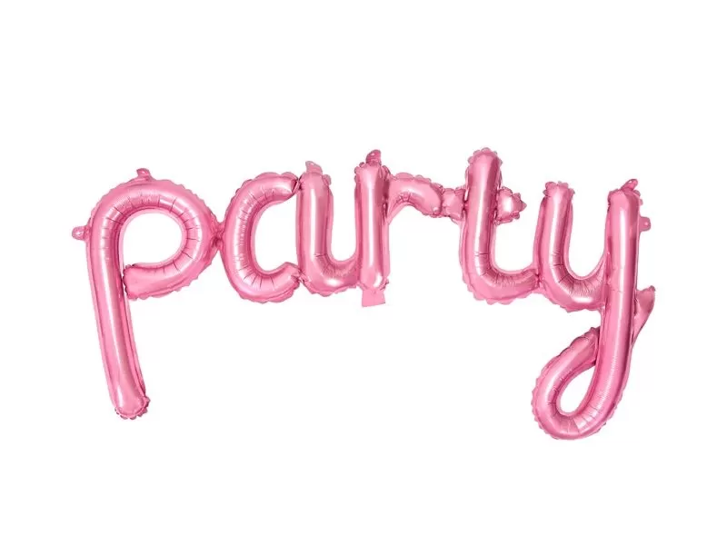 Balionai foliniai, užrašas PARTY, 1 vnt.