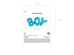 Balionai foliniai, užrašas BOY, 1 vnt.