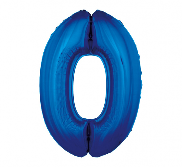 Balionas folinis, SKAIČIUS 0, 85 cm, mėlynas, 1 vnt.