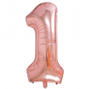 Balionas folinis, SKAIČIUS 1, 85 cm, rose gold, 1 vnt.