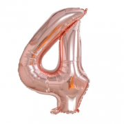 Balionas folinis, SKAIČIUS 4, 85 cm, rose gold, 1 vnt.