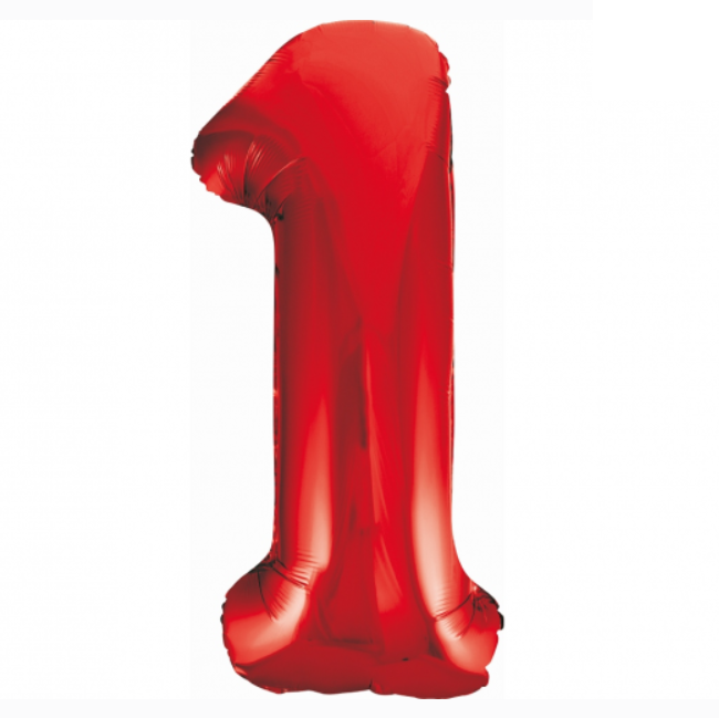 Balionas folinis, SKAIČIUS 1, 85 cm, raudonas, 1 vnt.