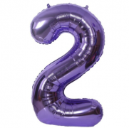 Balionas folinis, SKAIČIUS 2, 85 cm, violetinis, 1 vnt.