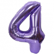 Balionas folinis, SKAIČIUS 4, 85 cm, violetinis, 1 vnt.