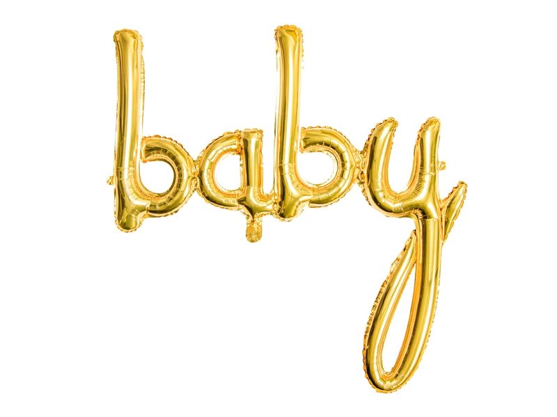 Balionai foliniai, užrašas BABY, 1 vnt.