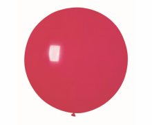 Didelis BUBBLE balionas, 85 cm, raudonas pastelinis