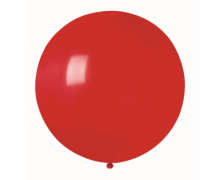 Didelis BUBBLE balionas, 85 cm, raudonas
