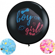 Balionas lateksinis, BOY OR GIRL, 80 cm, 1 vnt.