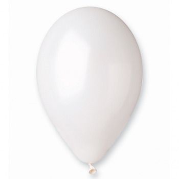 Perlamutrinis balionas, 30 cm, baltas
