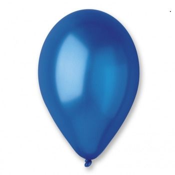 Perlamutrinis balionas, 30 cm, mėlynas