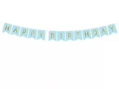 Pakabinamas užrašas, HAPPY BIRTHDAY, 1 vnt.