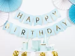 Pakabinamas užrašas, HAPPY BIRTHDAY, 1 vnt.